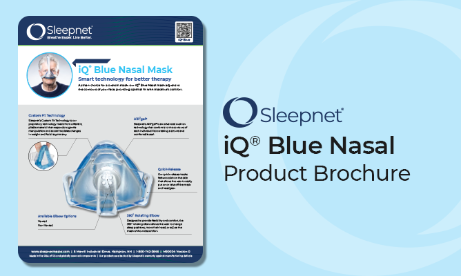 Sleepnet iQ Blue Nasal Product Brochure