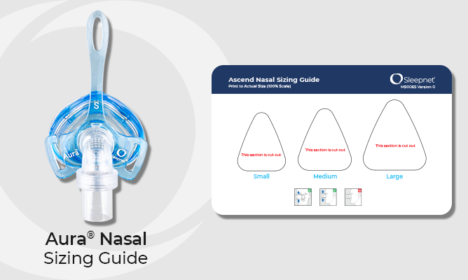 Sleepnet Aura Nasal Mask Sizing Guide