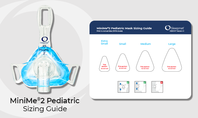 Sleepnet MiniMe 2 Pediatric Nasal Mask Sizing Guide